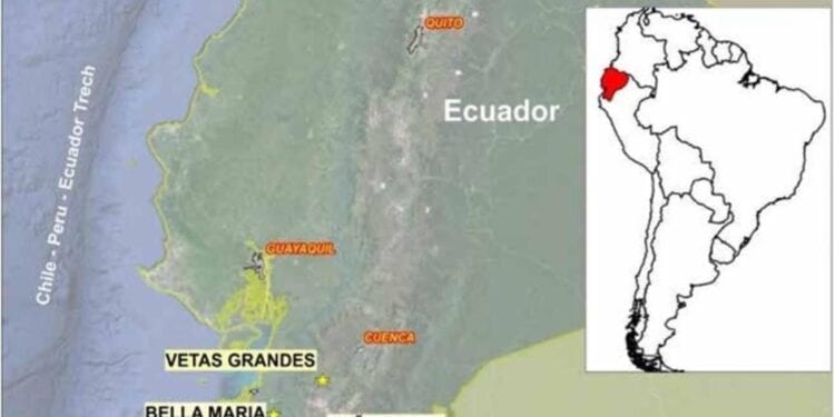 Cornerstone Drills Wide Gold Intersection In Ecuador