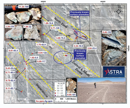 Astra Exploration Grows Main Discovery Vein At Pampa Paciencia