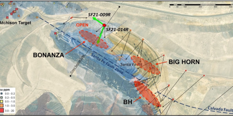 Lahontan Gold Releases Drill Results from ‘Bonanza’ High-Grade Zone at Santa Fe